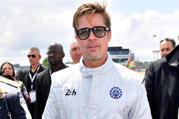 Brad Pitt was the official starter at the Le Mans 24 Hours race car event in France.  (PRES/AKM-GSI)