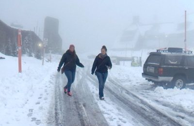 Timberline Lodge New Snow